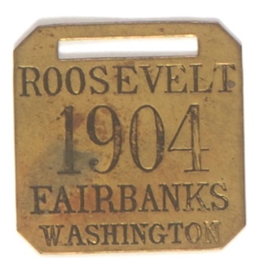 Roosevelt-Fairbanks Brass Fob