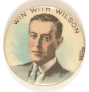 Win With Wilson Multicolor 1 1/4 Inch Celluloid