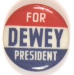 Dewey for President Red, White and Blue