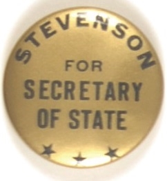 JFK anti Stevenson for Secretary of State