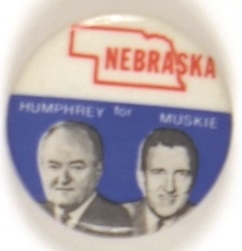 Humphrey-Muskie Nebraska 1968 Jugate