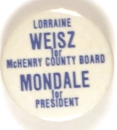 Mondale and Weisz for Judge, Illinois Coattail