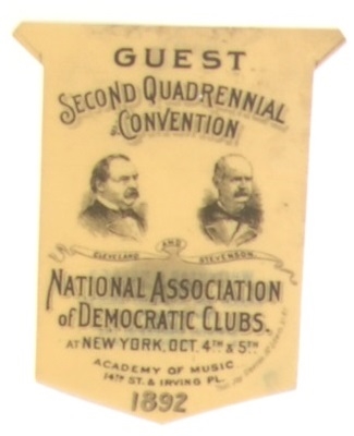 Cleveland-Stevenson 1892 New York Democratic Meeting