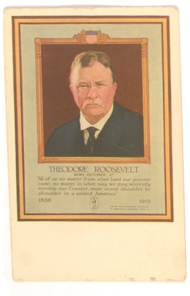 Theodore Roosevelt Memorial Postcard