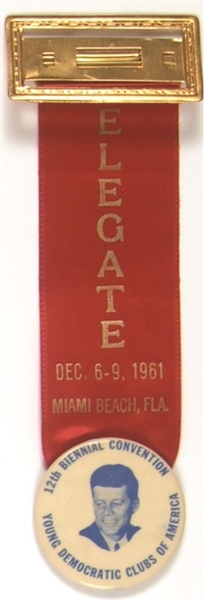 Kennedy Young Democratic Clubs Delegate Badge