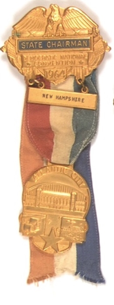 Johnson New Hampshire 1964 Convention Badge