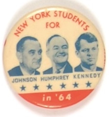 New York Students Johnson-Robert Kennedy Orange Version