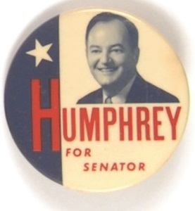 Humphrey for Senator 1954 Celluloid