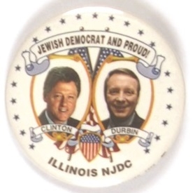 Jewish Democrat for Clinton and Durbin, Illinois