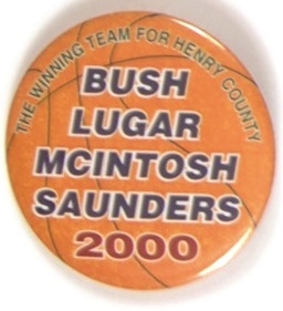 Bush, Lugar 2000 Indiana Coattail