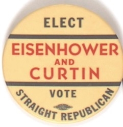 Eisenhower and Curtin, Pennsylvania Coattail