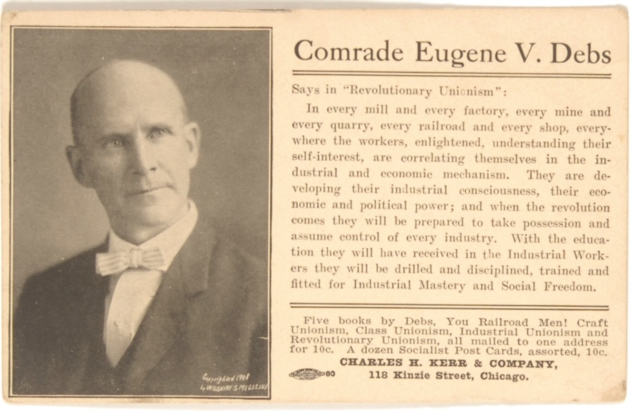 Comrade Eugene V. Debs Postcard