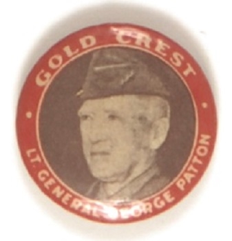 General George Patton Gold Crest Advertising Pin