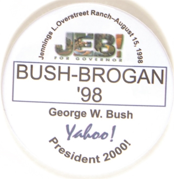 Bush-Brogan Florida 1998 Pin