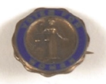 Votes for Women Lady Justice Pin