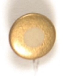 Woman Suffrage Gold and White Bullseye Pin