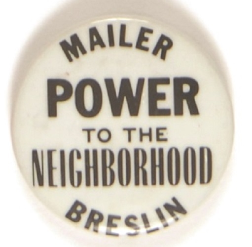 Mailer, Breslin Power to the Neighborhood
