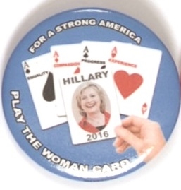 Clinton Play the Woman Card