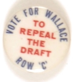 Vote for Wallace to Repeal the Draft