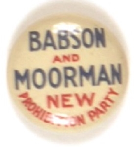 Babson and Moorman, Prohibition Party
