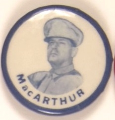 MacArthur in Uniform Blue Border