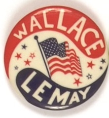 Wallace and LeMay Flag Celluloid