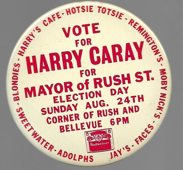 Harry Caray for Mayor of Rush Street