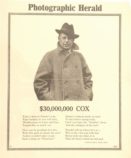 The $30,000,000 Cox Photographic Herald Poster