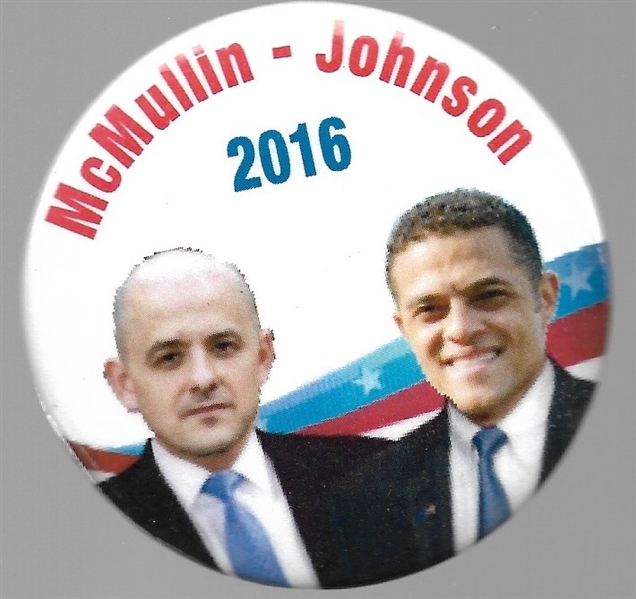 McMullin and Johnson 2016 Third Party Pin