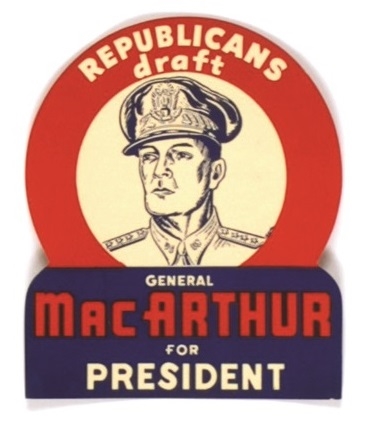 Republicans Draft MacArthur for President Sticker