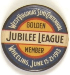 West Virginia Semi-Centennial 1913 Pin