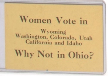 Ohio Vote for Woman Suffrage Card