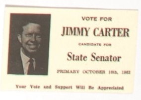 Vote Jimmy Carter for State Senator