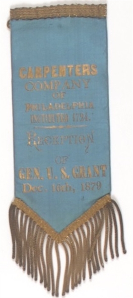 U.S. Grant 1879 Philadelphia Reception Ribbon