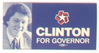 Clinton for Governor Election Card
