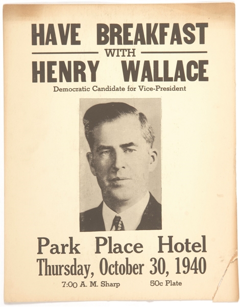 Have Breakfast With Henry Wallace Poster
