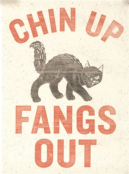 Chin Up, Fangs Out Lansing, Mich. Women’s March Poster