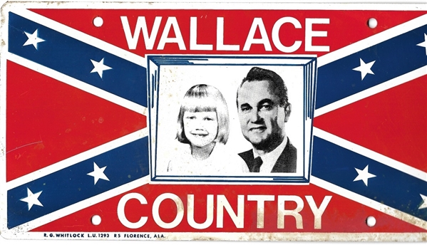 Wallace Country, George and Daughter License Plate