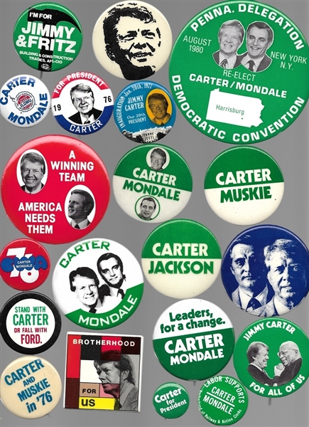 Jimmy Carter Group of 70 Pins