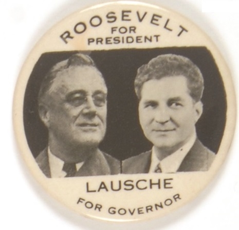 Roosevelt and Lausche Ohio Coattail