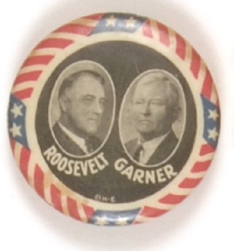 Roosevelt and Garner Stars and Stripes Jugate