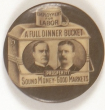 McKinley-Roosevelt Brown Dinner Bucket