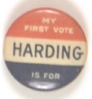 My First Vote for Harding