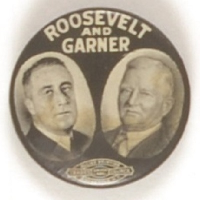Roosevelt and Garner Scarce Jugate