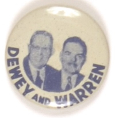 Dewey and Warren Scarce Litho Jugate