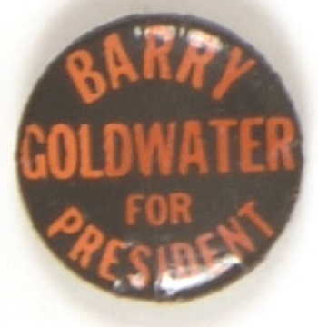 Goldwater Black and Orange Celluloid