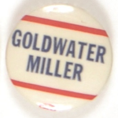 Goldwater, Miller Red, White and Blue Celluloid