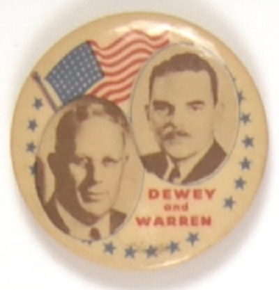 Dewey-Warren Flag and Stars Jugate