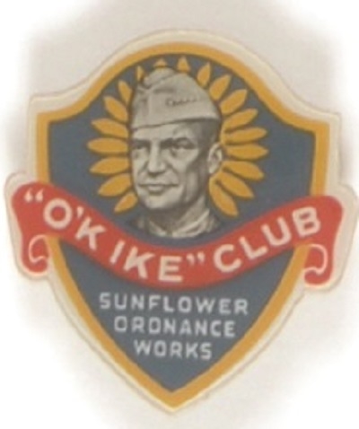 Eisenhower Rare Sunflower Ordnance Works