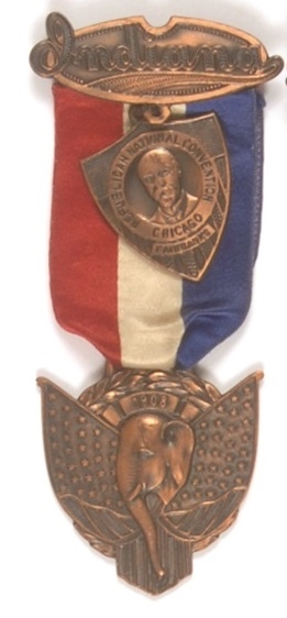 Fairbanks Indiana 1916 Indiana Convention Badge